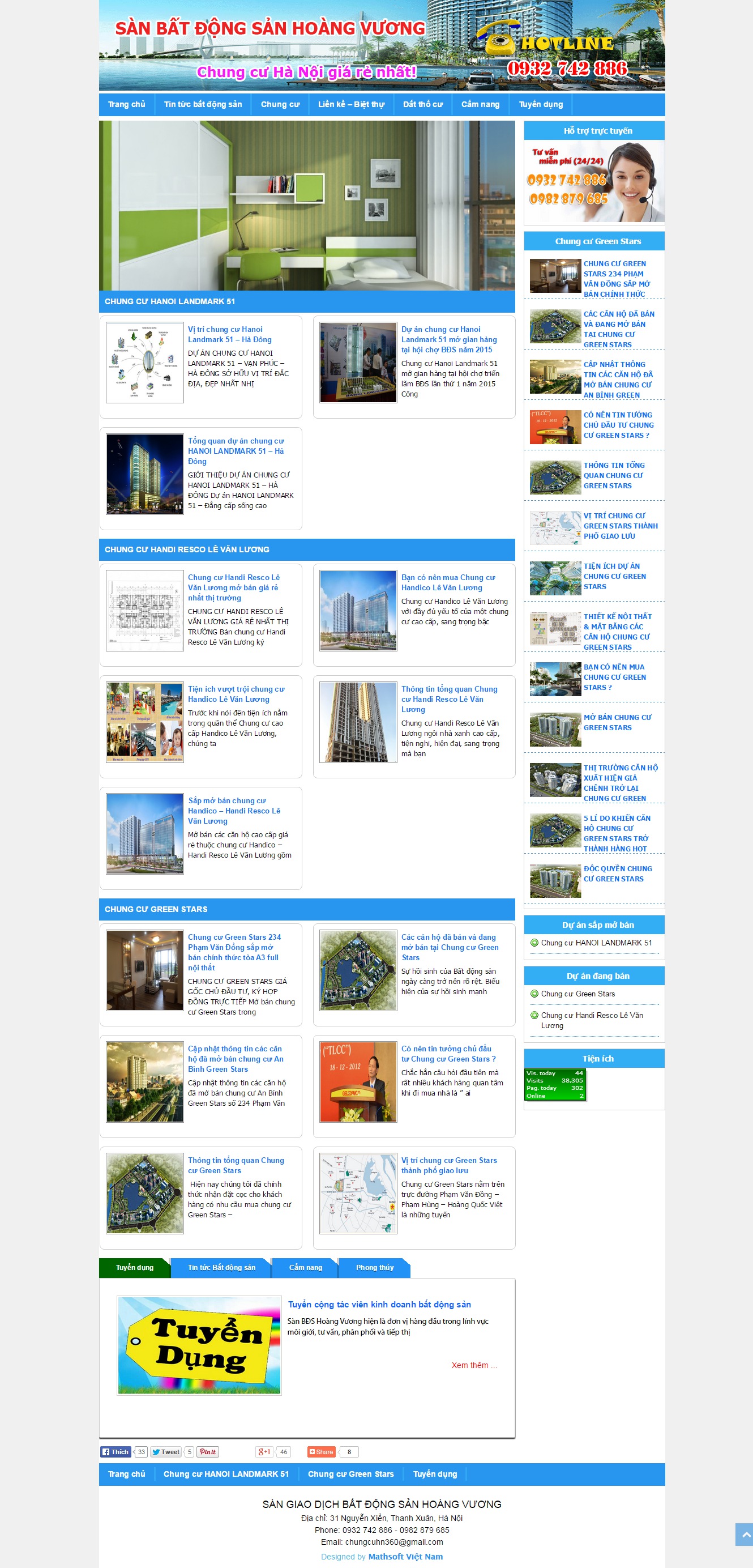 Mẫu Website Bất động sản #MS-BĐS004