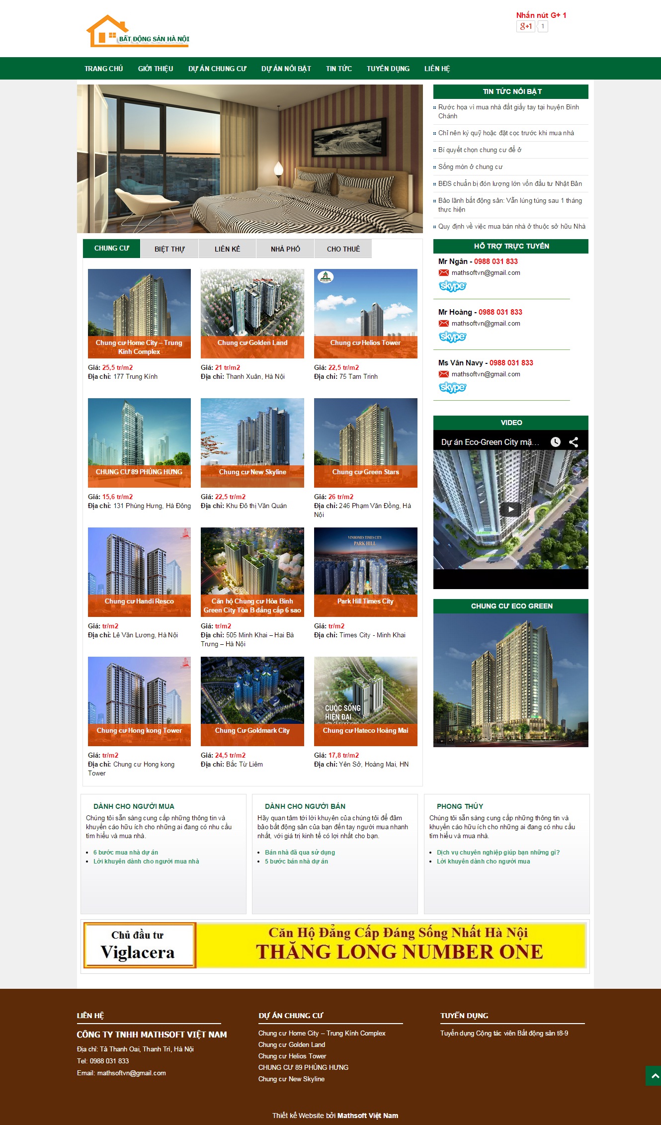 Mẫu Website Bất động sản #MS-BĐS008