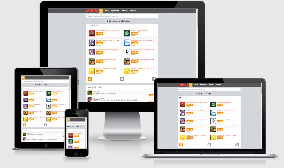 Thiết kế web/wap game mobile | Thiết kế web/wap giá rẻ